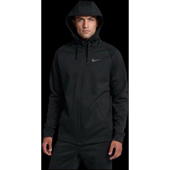 Nike Giacca con cappuccio in pile Therma Training ad asciugatura rapida Uomo Capispalla Nero BV6310-010