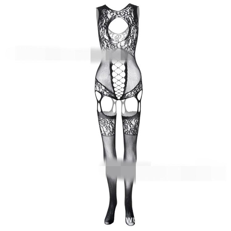 Erotic Body Stockings Seductive Underwear Women Underwear Open Crotch Sexy Tights Fishnet Bodysuit Hollow See-Through Pantyhose