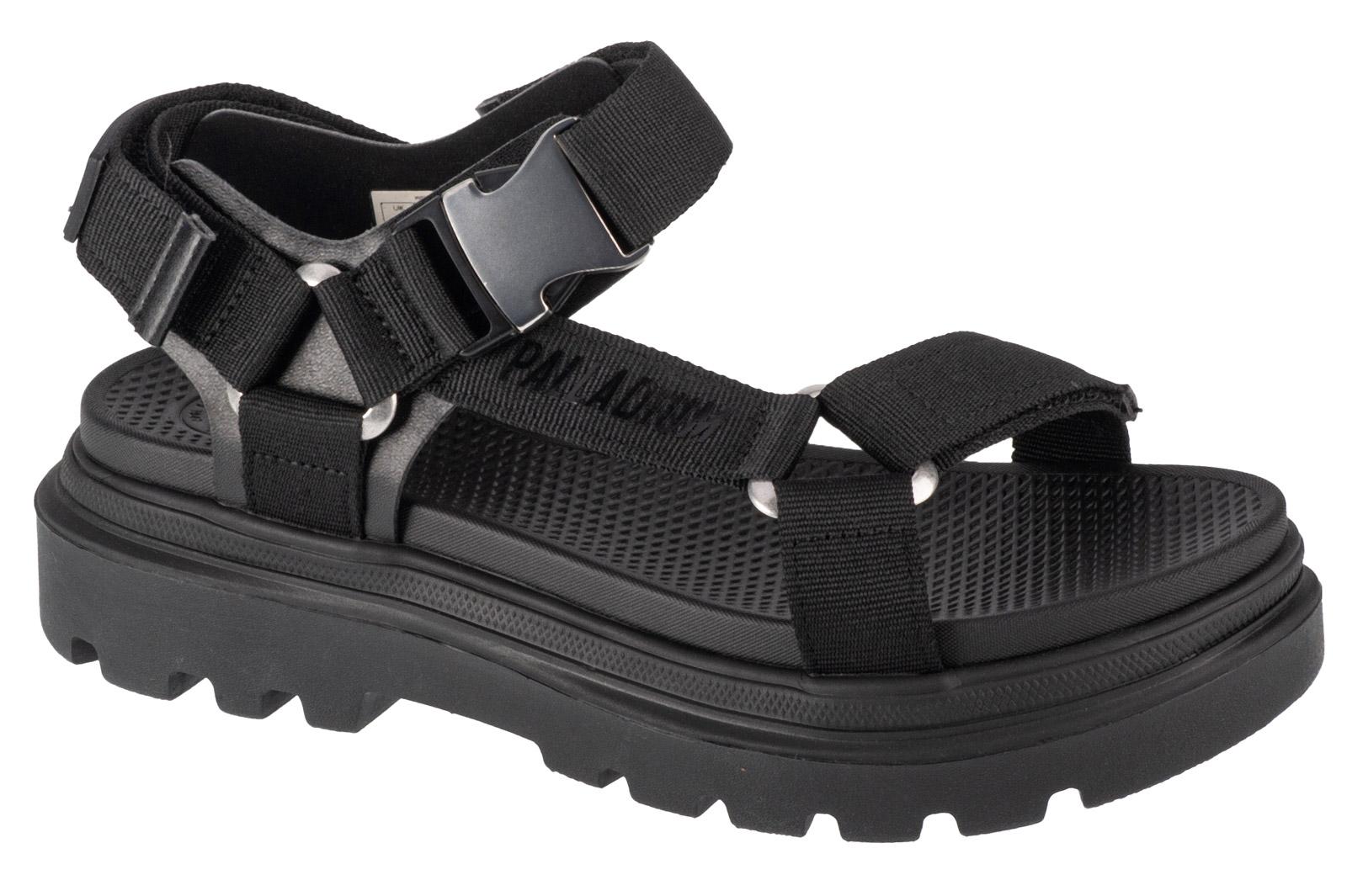 Palladium Cinturino Pallacruise, sandali neri da donna 36 nero
