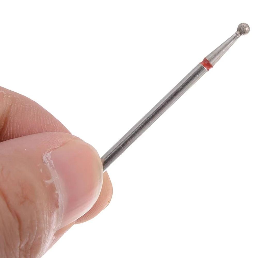 30Pcs Durable Diamond Nail Drill Bits Cuticle Removal Callus Removal Nail Buffing Head Cone Shape Electric Nail Drill Set