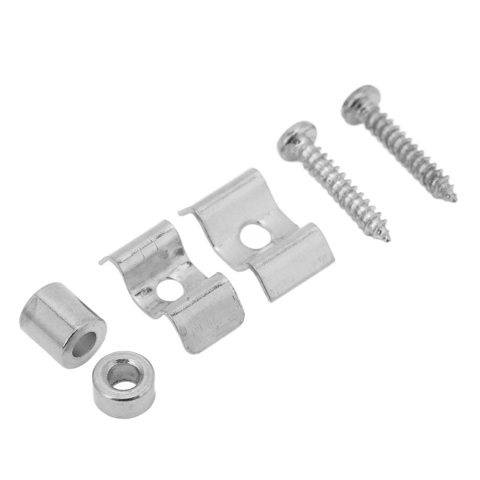 

2 шт. Струнотримач для гітари Залізо Компактний Без задирок Направляюча струнотримача для гітари для заміни срібний