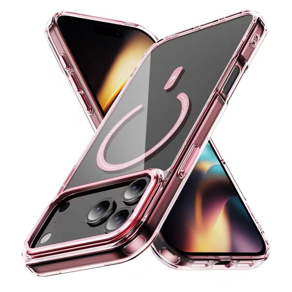 For iphone 17 Pro Max Case Luxury Clear Magsafe Cover For Iphone 17AIR 16E15 14 13 12 11 Pro Max Magnetic Wireless Charge Case
