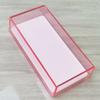 High Quality Custom Logo Acrylic Rectangular Eyelash Tile Case Cover Durable Extension Tool Case Custom Logo Color