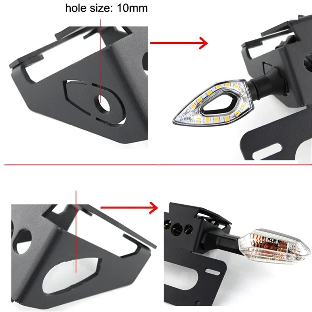 Motorcycle License Plate Holder Compatible With ZX-25R 2020-2024 For ZX-4R For SE For ZX-4RR
