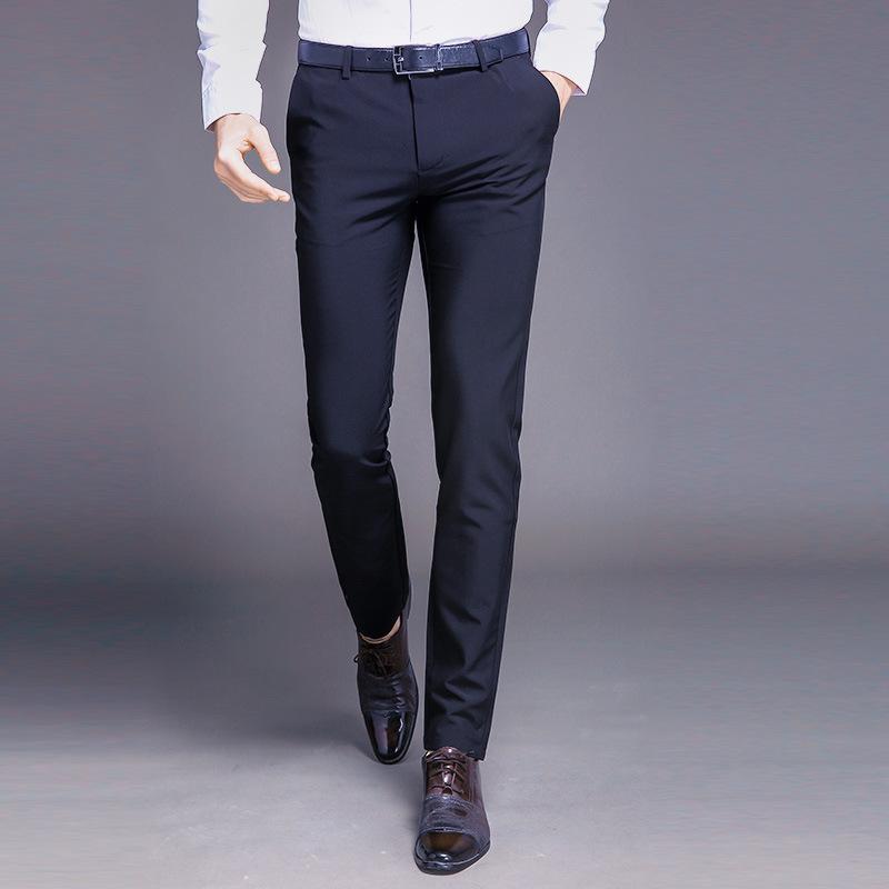 Summer Thin Stretch Trousers Men's New Men's Trousers Slim Casual Pants