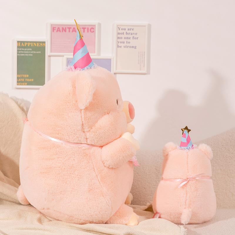 Cute Birthday Pig Plush Toy Pig Doll Girl Holding Sleeping Doll Giving Child Birthday Gift