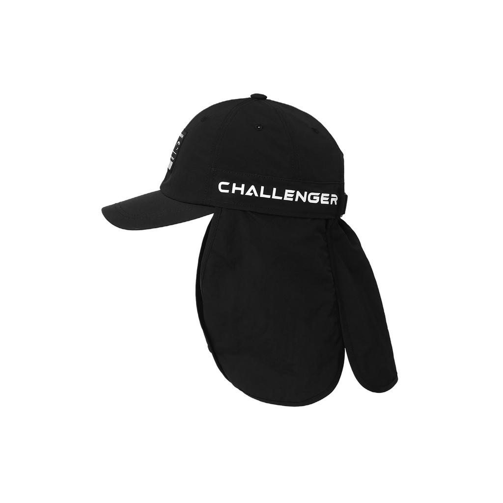 CHALLENGER Uni Logo Point Detachable Sun Guard Ball Cap Black