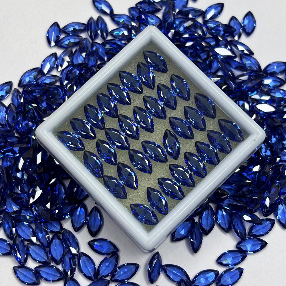 Natural Blue Sapphire Loose Gemstone 9.00 ct Marquise Cut 10×5 mm Lot September Birthday Birthstone
