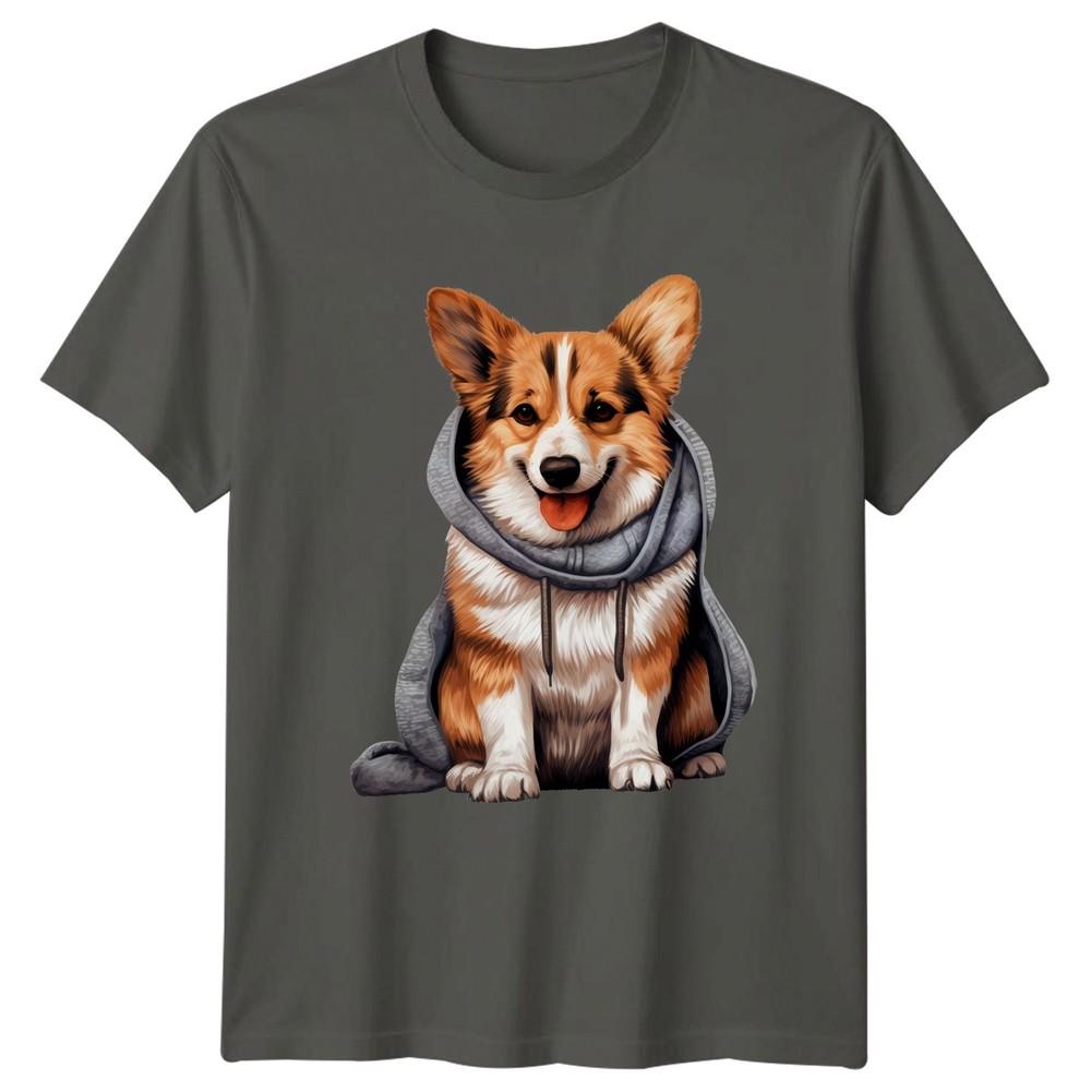 Corgi Dog Hoodie Dogs Animals Unisexs TShirt Unisexs Tee Graphic Unisex Top S