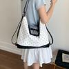 2025 Summer New Fashion Tote Bag High Sense Polka Dot Portable Backpack College Student Cute Women Bag