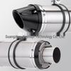 Carbon Fiber Exhaust Pipe for Z400 450SR - SC Mid-Rear Single Swingarm, Long/Short Styles
