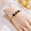 Meichen 18k Gold Non-Fading Titanium Steel Women's Fashion Bracelets - Simple, Versatile, Trendy European and American Style.