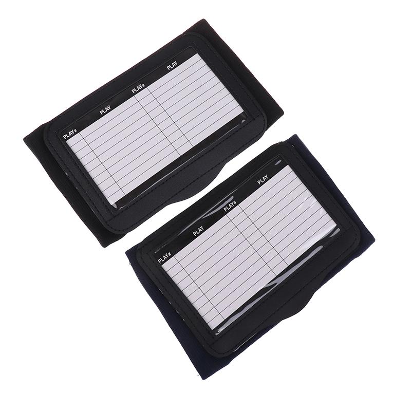 Rugby Wristband Training Equipment Teaching Board With Viewing Window Armband For Play Softball Signs Baseball Hockey