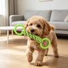 Yousheng Pet Toy Double Loop Design Cotton Rope Interactive Puppy Chew Toy Bite-resistant Teeth Oral Health Safe Chew