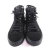 Excellent CHANEL High cut sneakers black Suede leather Women 36 G30786 Used
