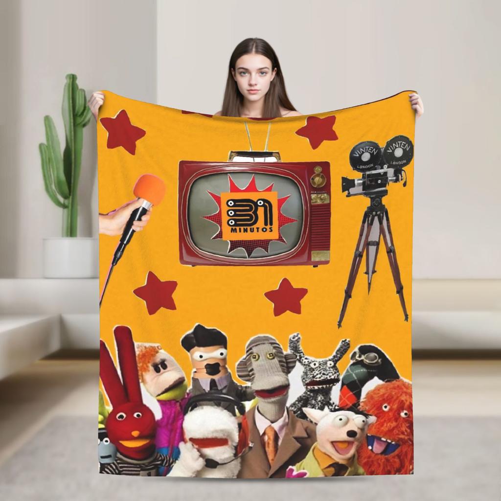 31 Minutos Comedy Blanket Multi-size Soft Fuzzy Plush  Throw Blankets for Couch Sofa and Bed
