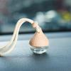 6ML Water Drop Car Air Freshener Pendant Glass Perfume Empty Bottle Car Pendant Hanging Refillable Diffusion Bottle