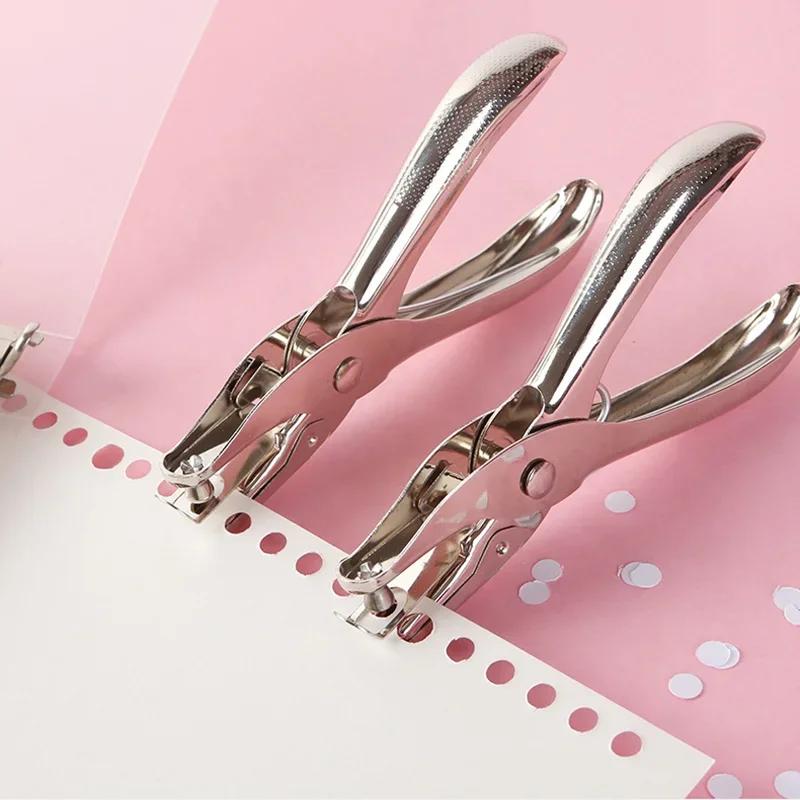1pc Single Hole Puncher Capacity 6mm Diameter Hole Puncher Hand Paper Cutter Paper for Scrapbooking Tool Home Office School