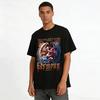 Angel And Devil Harmony Print Top Contrast Theme Casual T-shirt Pure cotton T-shirt