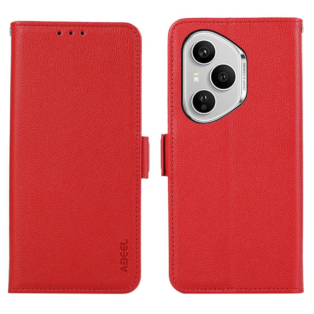 ABEEL für Honor 400 Pro 5G (Global) Hülle Leder mit Litschi-Textur RFID-Blockierung Handyhülle