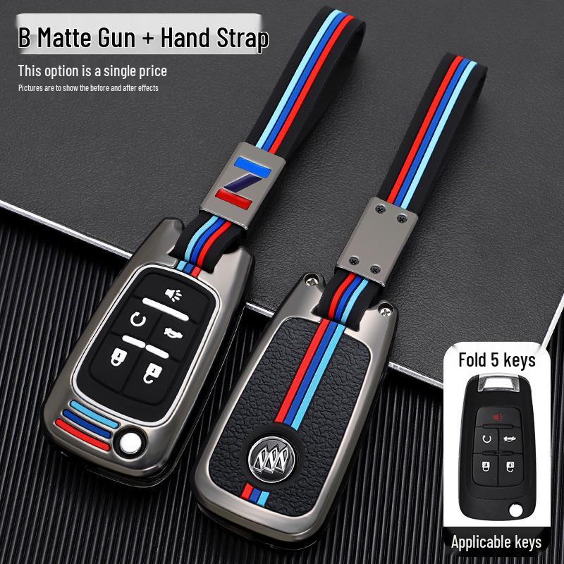 Buick Car Key Case Cover for Models: New Excelle, Verano, GT, Velite, Envision, Enclave, GL8, LaCrosse, GL6, Encore