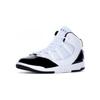 Jordan Max Aura Slip Resistant Cushioning Mid Top Children's Basketball Shoes White Black Kids' AQ9216-121