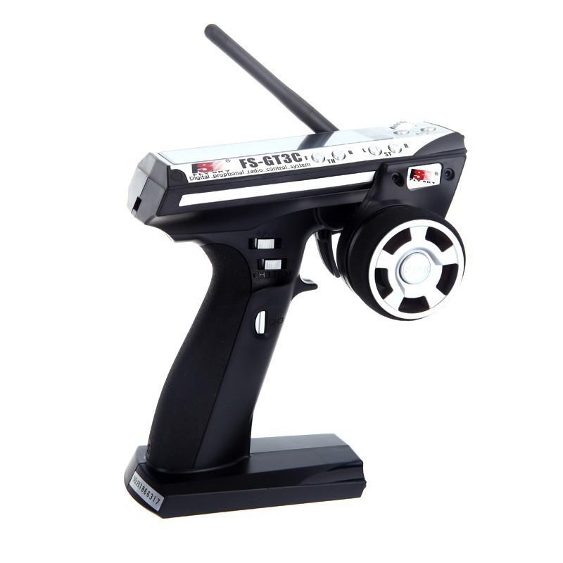 Flysky FS-GT3C 2.4Ghz 3CH Remote Controller LCD Radio Transmitter with FS-GR3E Receiver for RC Car Truck Crawler Boat