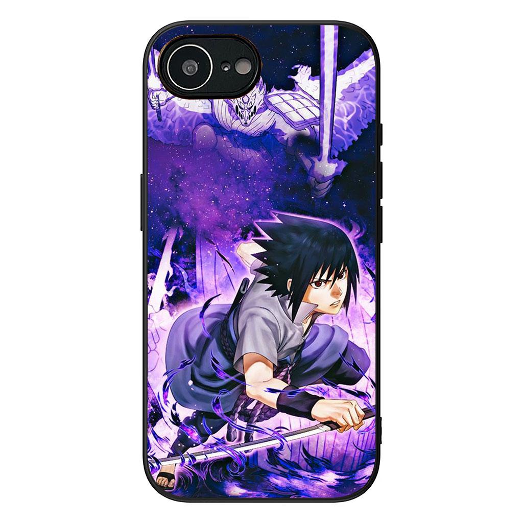 Cover for Apple iPhone 16 15 14 Plus 13 12 Mini 17 Pro Max + ProMax 16E Air 16+ 15+ Phone Case Comics Narutos Sasuke Uchiha