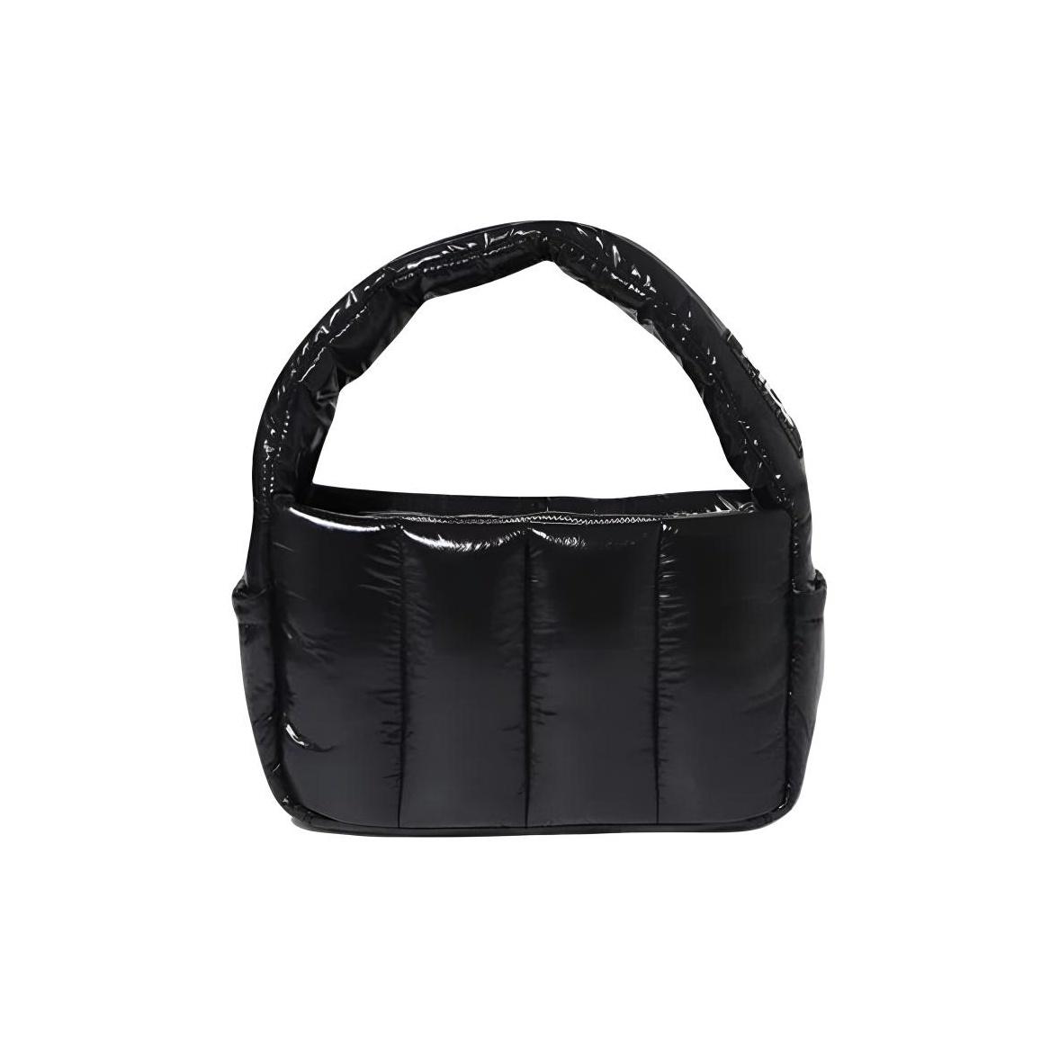 Fila Milano Series Solid Color Casual Simple Nylon Tote Bag Women bags Black FS3BCF6313F-BLK Black