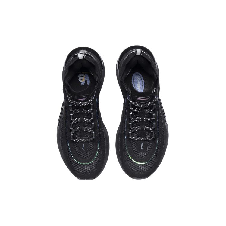 Li Ning V8 Shock Absorbing Durable Low Top Running Shoes Men sneaker Black ARHQ145-8