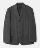 Trip Le Sens Cut-Out Oversized Single Blazer_Pure Grey