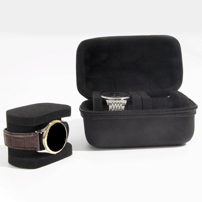 1pc EVA Watch Storage Box Portable Shockproof Watch Storage Bag Hand-held Watch Protector Container Watch Organizer with zipper