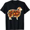 Autumn Pumpkin Fall Sheep Thanksgiving Womens Mens Kids T-Shirt