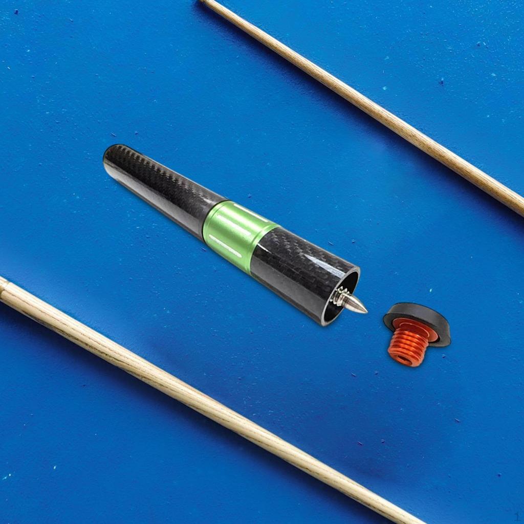 Pool Cue Stick Extension Retractable Carbon Fiber Billiards Accessory Replacement Spare Part Compact