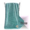 Soft Absorbent Daisy Embroidery Bath Towel with Lettered Edge - For Daily Home Use and Face Washing