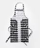 Marimekko 3-Piece Set (2 Aprons and Mittens) 071708 RASYMATTO WHITE/BLACK [Parallel Import]