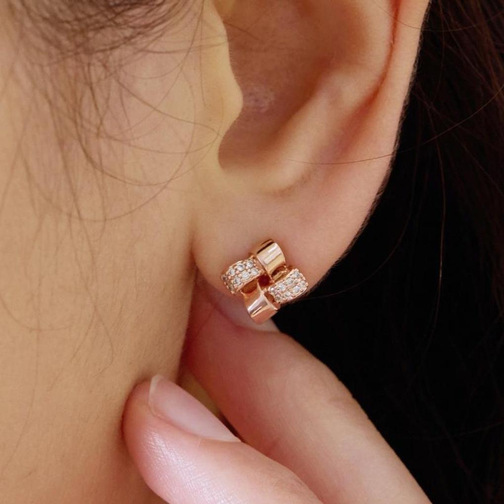 [LsSHOP] 14K Weave Earrings (Gold Plated)_LJ5165BRE