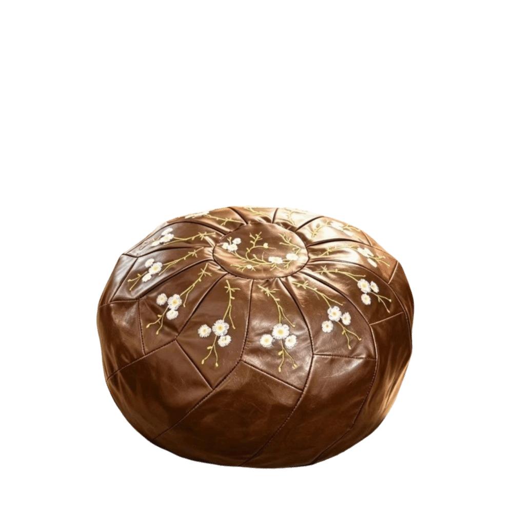 Waterproof Pumpkin Pouf Cover Round Sofa Stool Cover Storage Leg Bench Home Furniture