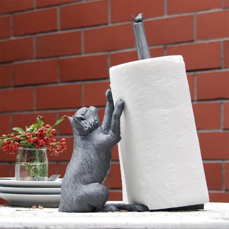 Interesting Kitchen Bar Napkin Storage Rack, Convenient Toilet Paper Roll Rack In Cat And Bird Shapes, Household Storage Items