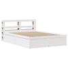 VidaXL Bed Frames and Headboard White 140x190 Cm Solid Pine Wood, Bedroom Furniture, Bed Base, Wooden Bed, 3306355