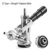 ELECQUEEN Professional Commercial Sankey Keg Couplers,"D" System/"S" System Brewing Keg Tap Coupler Beer Dispenser Bottling Head