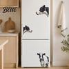 Removable Wall Stickers for Rental Home Realistic Milk Cow Stickers PVC Waterproof Decal 3D Animal Door Durable Window Decals Balcony Peel And Stick