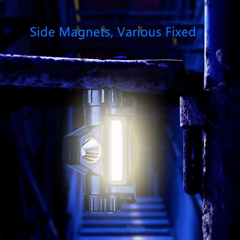 New Led Headlight Charging Waterproof Astigmatism Cob Headlight Outdoor Camping Multifunctional Headlights