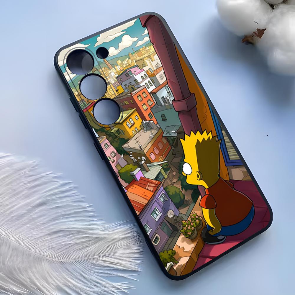 Custodia per Telefono The Simpsons per Samsung S25 Ultra S24 S23 S22 S21 S20 Plus Fe Galaxy A54 A53 A34 A25 Copertura in Silicone