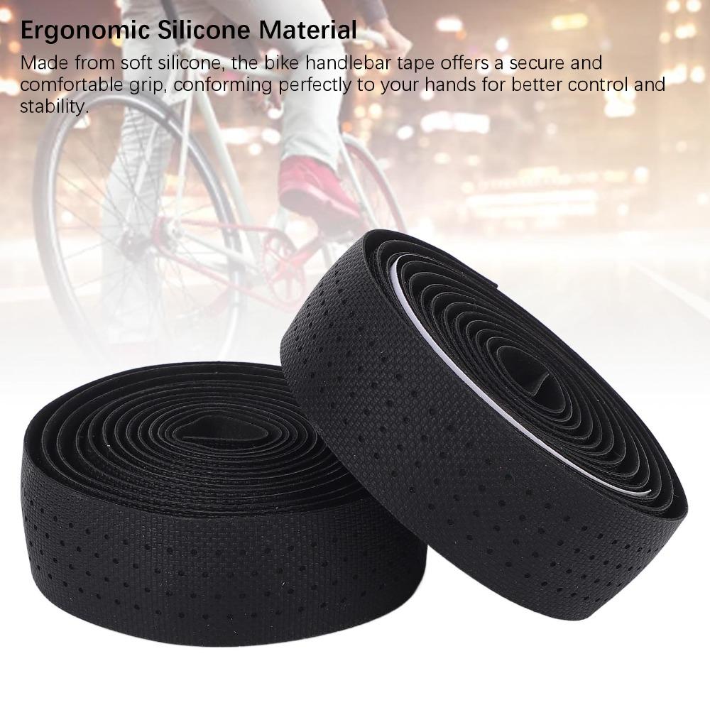 2pcs Soft Drop Bar Handlebar Tape Anti Slip Bike Handlebar Wrap  Cycling Grip Improvement