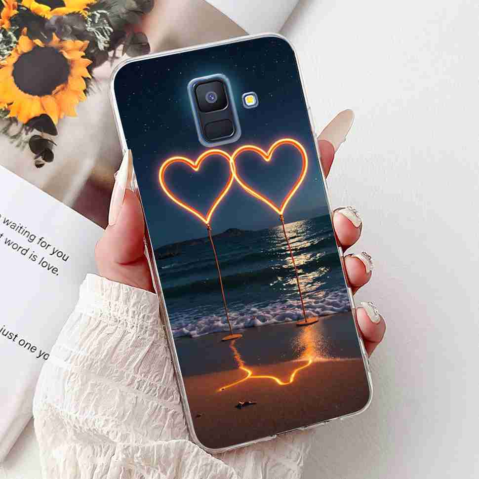For Samsung Galaxy A6 2018 5.6" Case SM-A600F Soft Silicone TPU Cover For Samsung a6 A6 2018 SM-A600FN New Butterfly Phone Cases