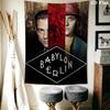 Babylon Mur Berliński Gobelin Estetyczna Dekoracja Ścienna Drukowany Materiał Koc Dekoracyjne Gobeliny do Sypialni Salonu Wystrój Domu