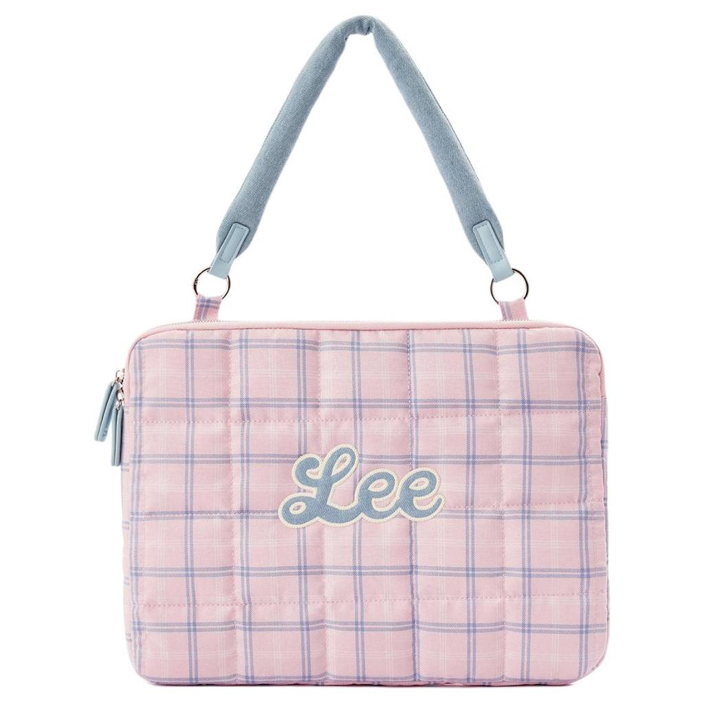 New Lee Fabric Shoulder Computer Bag Women's Pink/Light Blue/Yellow LE250022M-1