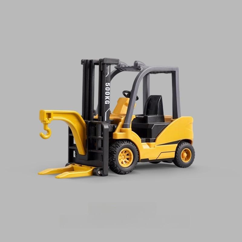 Alloy Excavator Construction Toy For Kids With Inertia Drive And Articulated Joints
