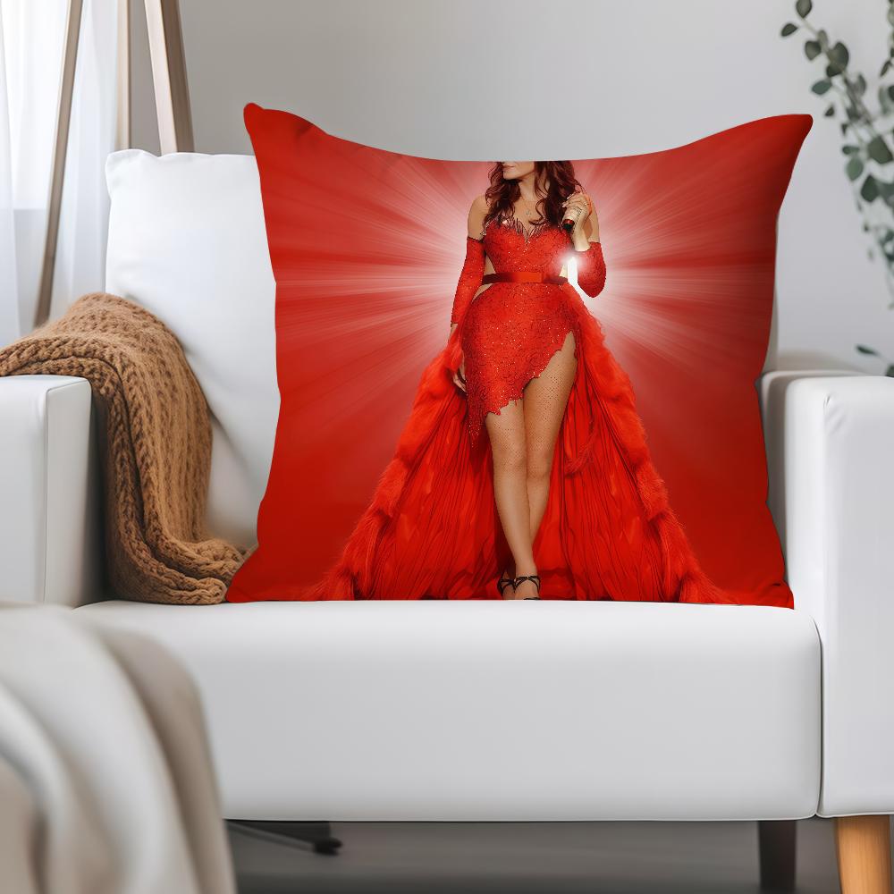 

Singer A-andrea Berg Live Die Tournee Pillow Case Applicable Space For Guest Rooms Interiors Cars Office House Decoration 12x12Inch